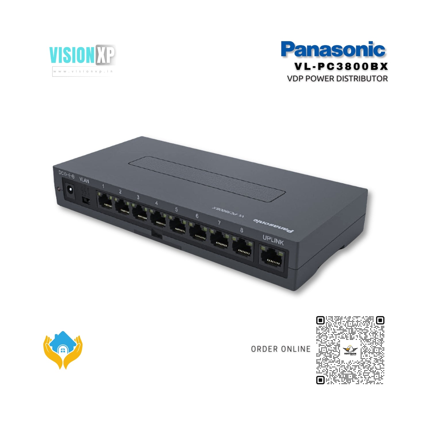Panasonic VL-PC3800BX-E Power Distributor For IP VDP Panasonic VL-PC3800BX-E Power Distributor For IP VDP